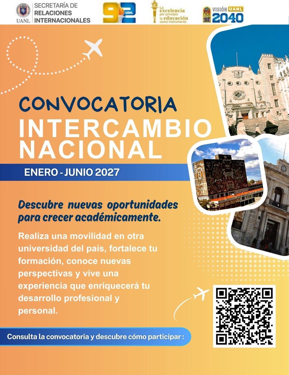 Convocatoria: Intercambio Nacional e Internacional